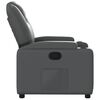 vidaXL Recliner Chair Grey Faux Leather
