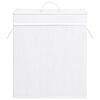 vidaXL Bamboo Laundry Basket White 100 L