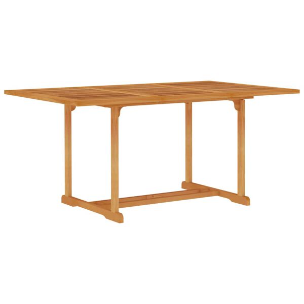 vidaXL 5 Piece Garden Dining Set with Cushions Solid Teak Wood