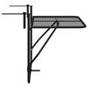 vidaXL Balcony Table Black 60x40 cm Steel