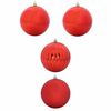 vidaXL Christmas Bauble Set 4 pcs Red Plastic
