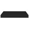 vidaXL Floating Wall Shelves 4 pcs Black 40x23x3.8 cm MDF