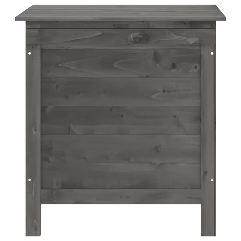 vidaXL Garden Storage Box Anthracite 50x49x56.5 cm Solid Wood Fir