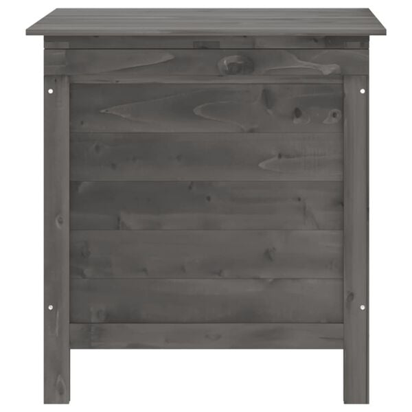 vidaXL Garden Storage Box Anthracite 50x49x56.5 cm Solid Wood Fir