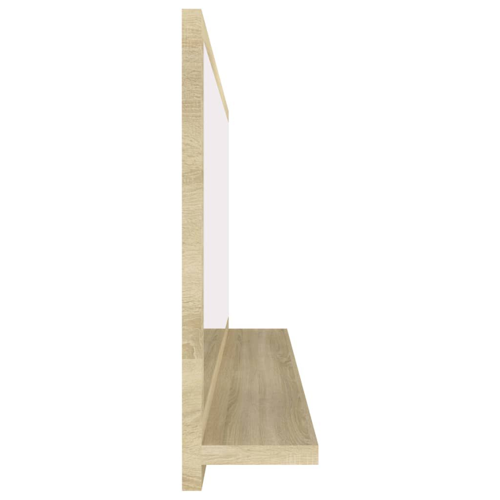 vidaXL Bathroom Mirror Sonoma Oak 90x10.5x37 cm Engineered Wood
