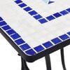 vidaXL 3 Piece Mosaic Bistro Set Ceramic Tile Blue and White