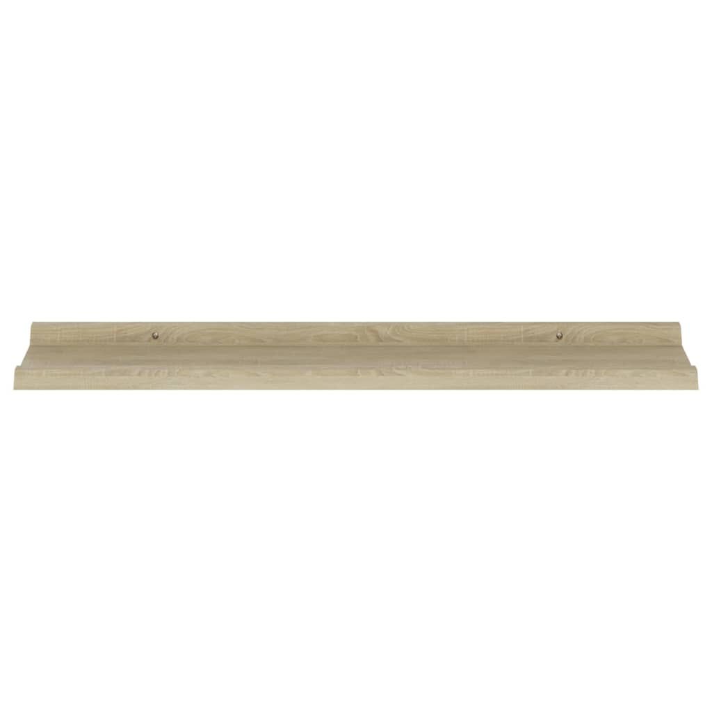 vidaXL Wall Shelves 4 pcs Sonoma Oak 80x9x3 cm