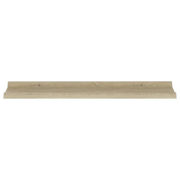 vidaXL Wall Shelves 4 pcs Sonoma Oak 80x9x3 cm