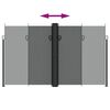 vidaXL Retractable Side Awning Anthracite 200x1000 cm