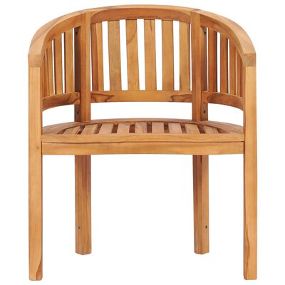 vidaXL Banana Chair Solid Teak Wood