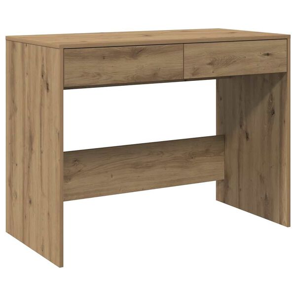 vidaXL Desk Artisan Oak 101x50x76.5 cm Engineered Wood