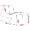 vidaXL Chaise Longue Black Velvet