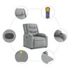 vidaXL Massage Recliner Chair Light Grey Fabric
