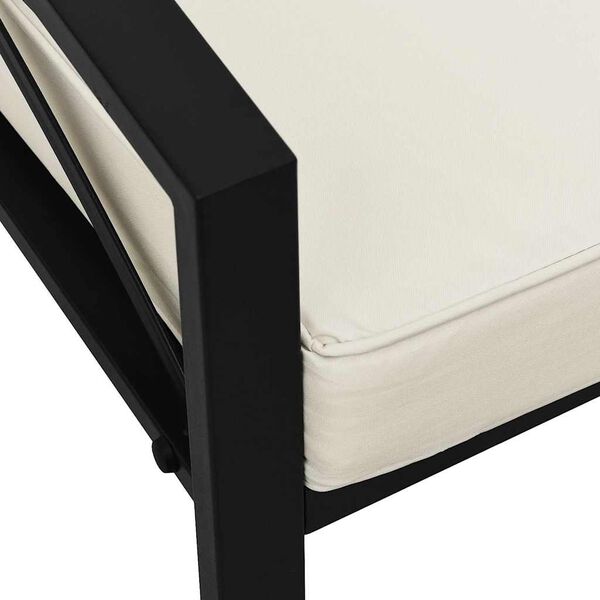 vidaXL Garden Chair with Sand Cushions 68x76x79 cm Steel