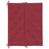 vidaXL Garden Bench Cushion Wine Red 120x(50+50)x7cm Oxford Fabric