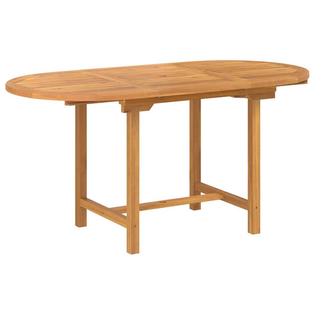 vidaXL Garden Dining Set 5 pcs Brown 160 x 80 x 75 cm Solid teak wood