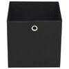vidaXL Storage Boxes 10 pcs Non-woven Fabric 28x28x28 cm Black