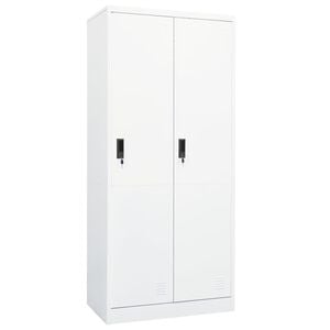 vidaXL Wardrobe White 80x50x180 cm Steel