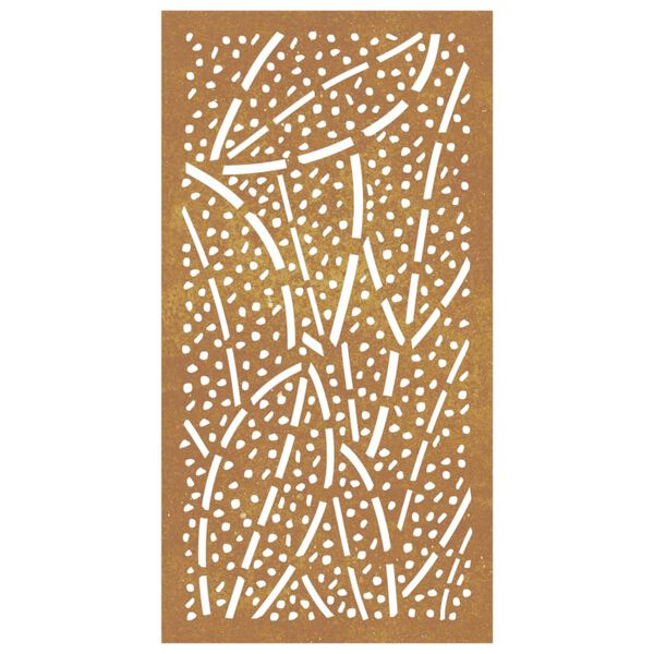vidaXL Garden Wall Decoration 105x55 cm Corten Steel Leaf Design