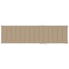 vidaXL Sun Loungers 2 pcs with Beige Cushion Solid Teak Wood