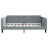 vidaXL Daybed with Trundle without Mattress Light Grey 100x190 cm