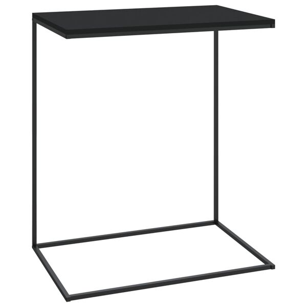 vidaXL Side Table Black 55x35x66 cm Engineered Wood