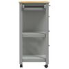 vidaXL Kitchen Trolley MONZA 84x40x90 cm Solid Wood Pine
