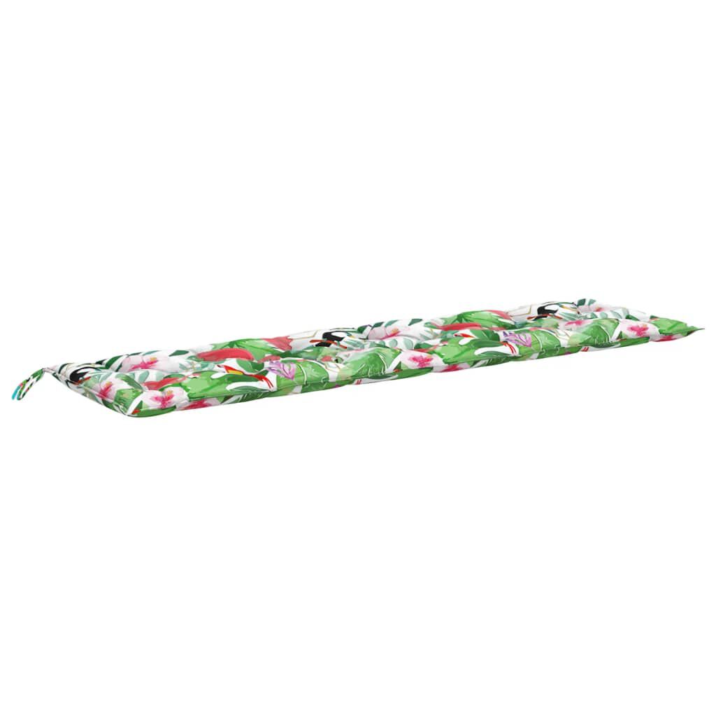 vidaXL Garden Bench Cushion Multicolour 200x50x7 cm Fabric