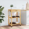 vidaXL Kitchen Trolley MONZA 60x40x88.5 cm Solid Wood Pine