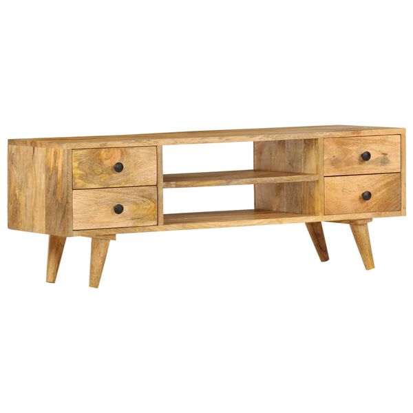 vidaXL TV Cabinet 110x35x40 cm Solid Mango Wood