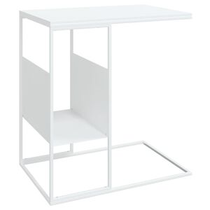 vidaXL Side Table White 55x36x59.5 cm Engineered Wood