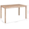 vidaXL 7 Piece Dining Set Solid Acacia Wood