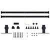 vidaXL Mini Sliding Cabinet Door Kit Carbon Steel 183 cm