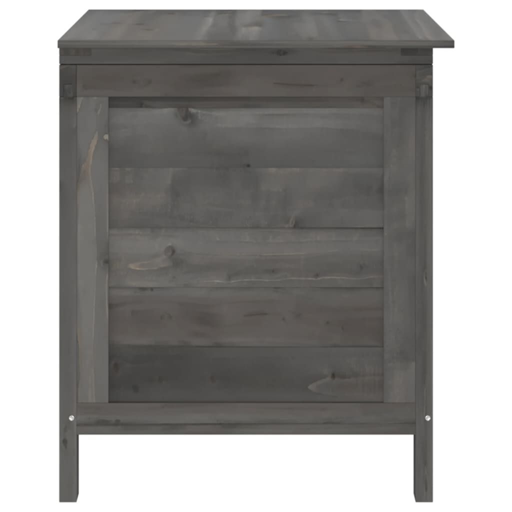 vidaXL Garden Storage Box Anthracite 50x49x56.5 cm Solid Wood Fir