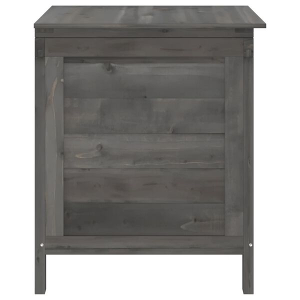 vidaXL Garden Storage Box Anthracite 50x49x56.5 cm Solid Wood Fir