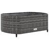 vidaXL 5 Piece Garden Sofa Set with Cushions Grey Poly Rattan
