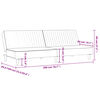 vidaXL 2-Seater Sofa Bed Dark Grey Velvet