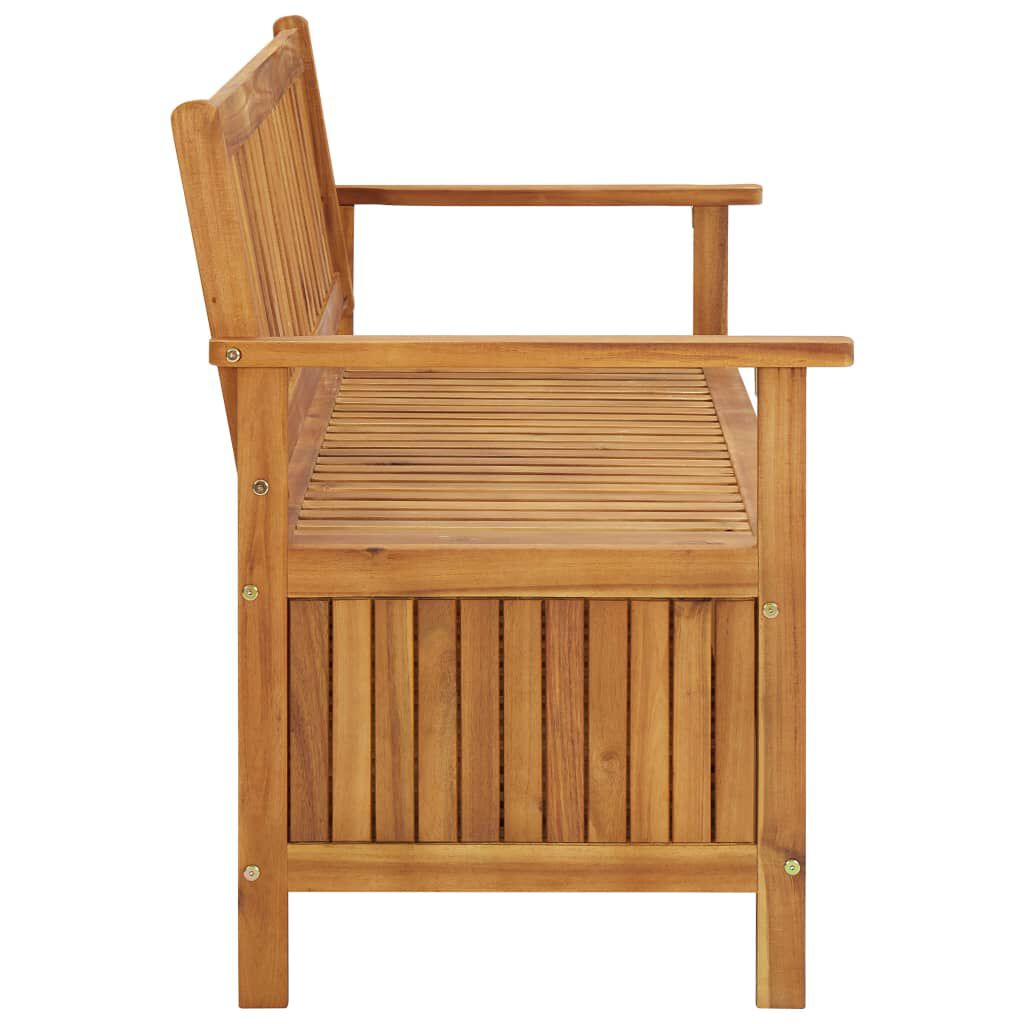 vidaXL Garden Storage Bench 148 cm Solid Acacia Wood