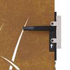 vidaXL Garden Gate 85x75 cm Corten Steel Grass Design