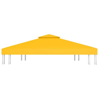 vidaXL 2-Tier Gazebo Top Cover 310 g/m² 4x3 m Yellow