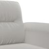 vidaXL Sofa Chair Light Grey 60 cm Microfibre Fabric