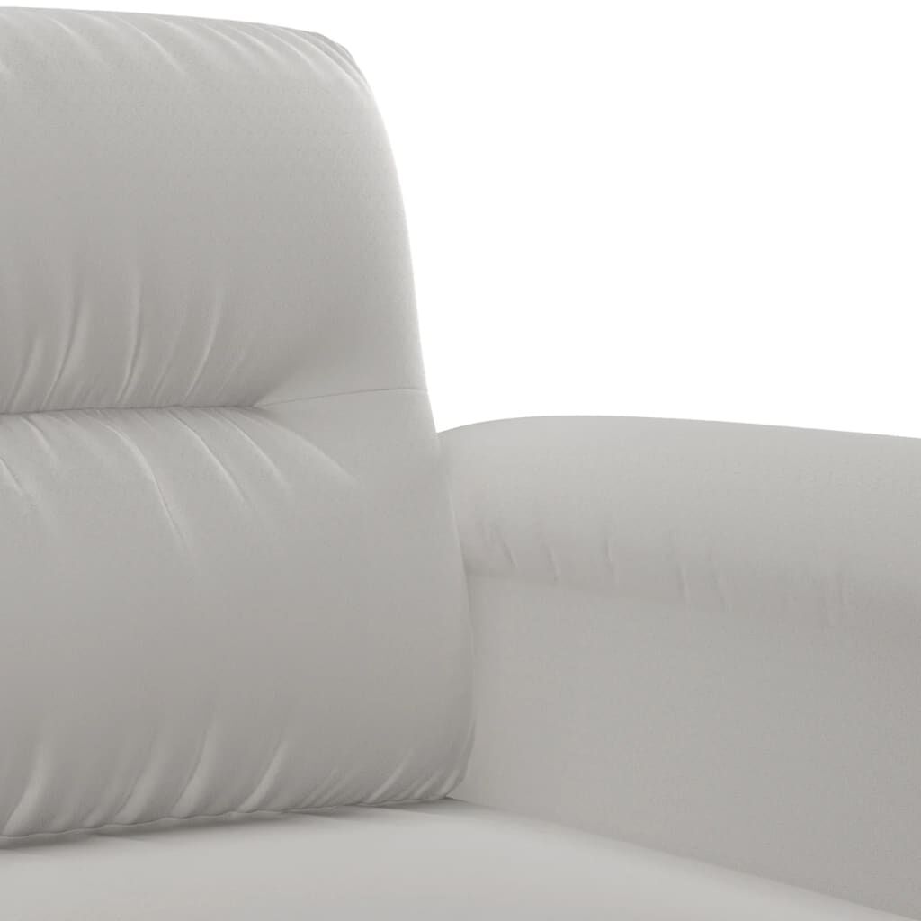 vidaXL Sofa Chair Light Grey 60 cm Microfibre Fabric