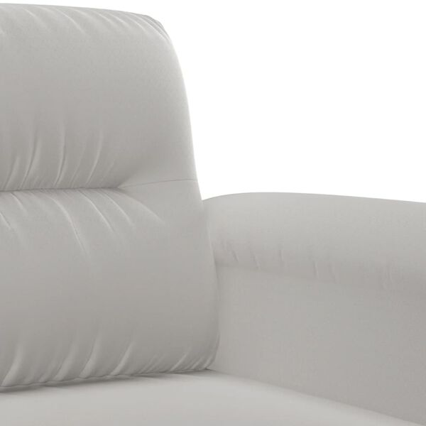 vidaXL Sofa Chair Light Grey 60 cm Microfibre Fabric