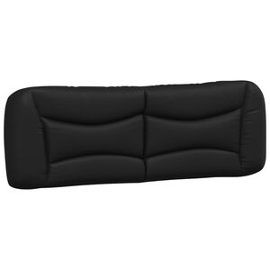 vidaXL Headboard Cushion "Hvar" Black 153 cm Faux Leather