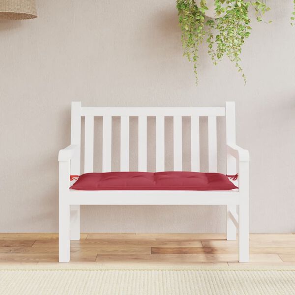 vidaXL Garden Bench Cushion Wine Red 110x50x7 cm Oxford Fabric