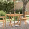 vidaXL Folding Garden Table 110x110x75 cm Solid Wood Teak