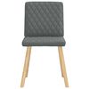 vidaXL Dining Chairs 4 pcs Dark Grey Fabric