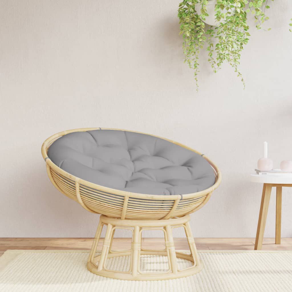 vidaXL Round Cushion Grey Ø 100 x11 cm Oxford Fabric