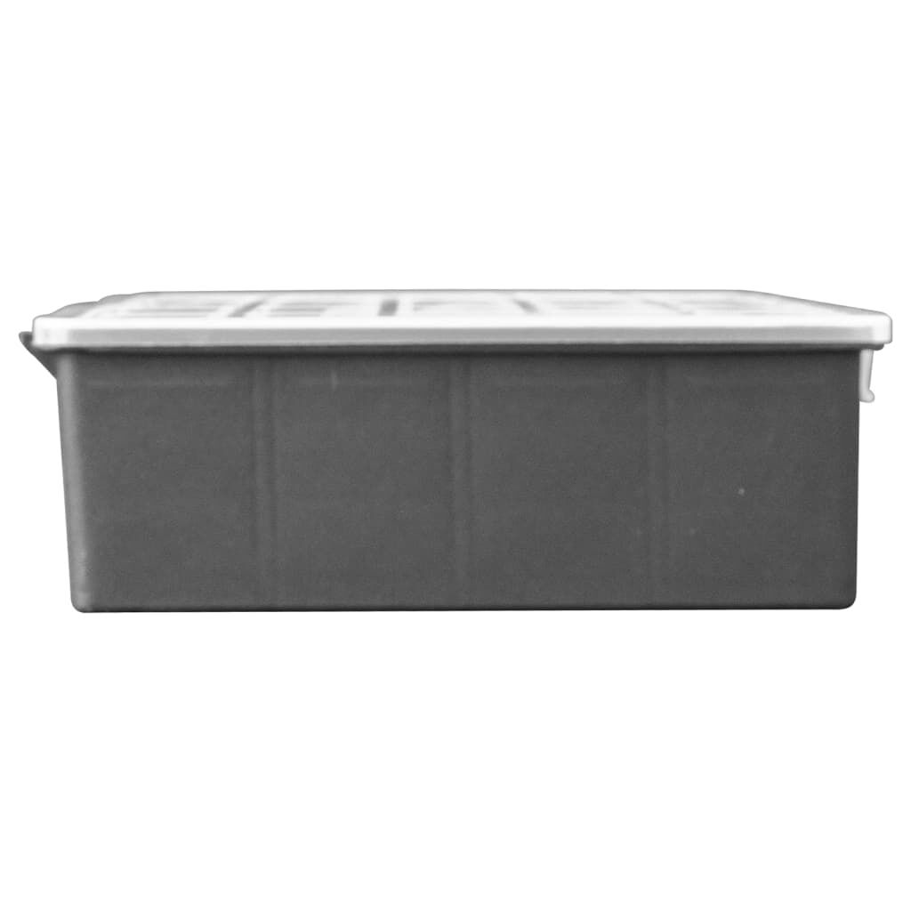 vidaXL Assortment Boxes 2 pcs with Removable Dividers 360x250x85 mm PP
