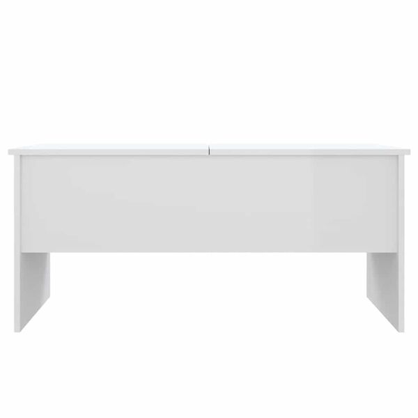 vidaXL Coffee Table High Gloss White 102x50.5x46.5 cm Engineered Wood